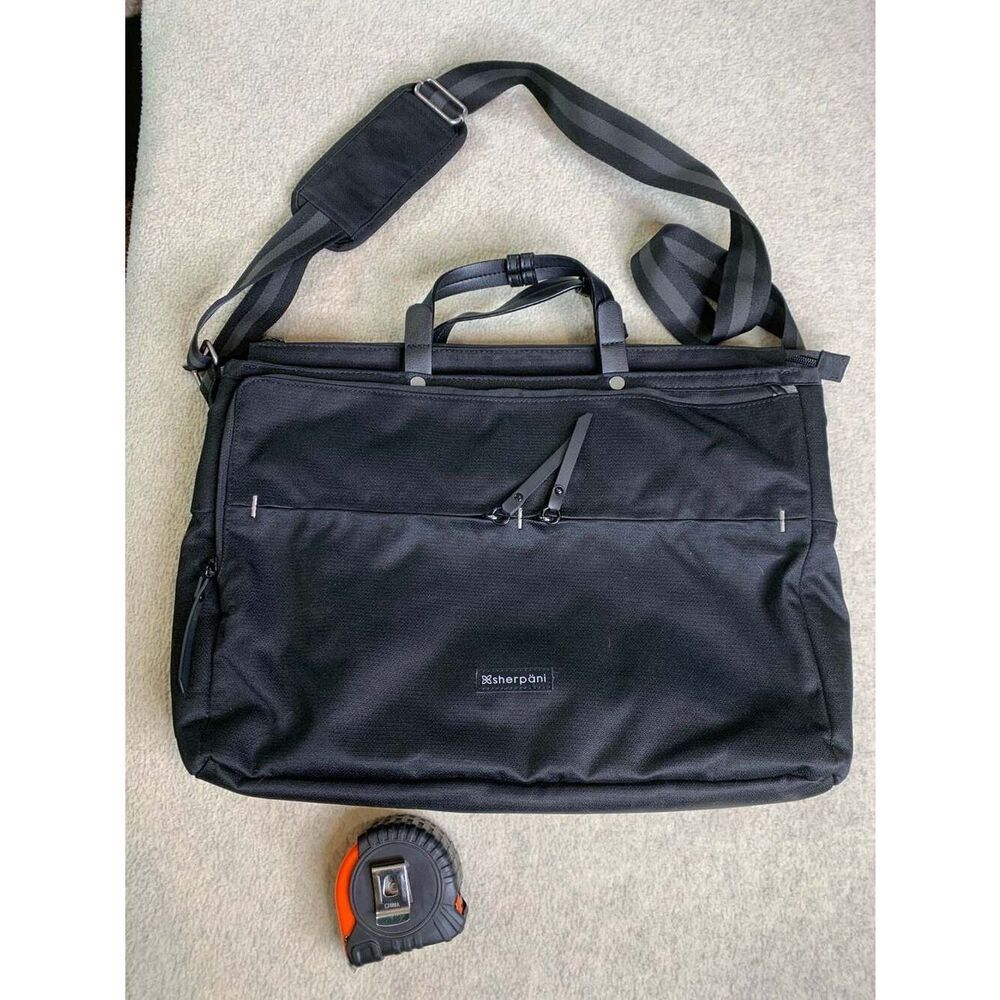 Sherpani Black Laptop Messenger Bag Briefcase Tote with Shoulder Strap